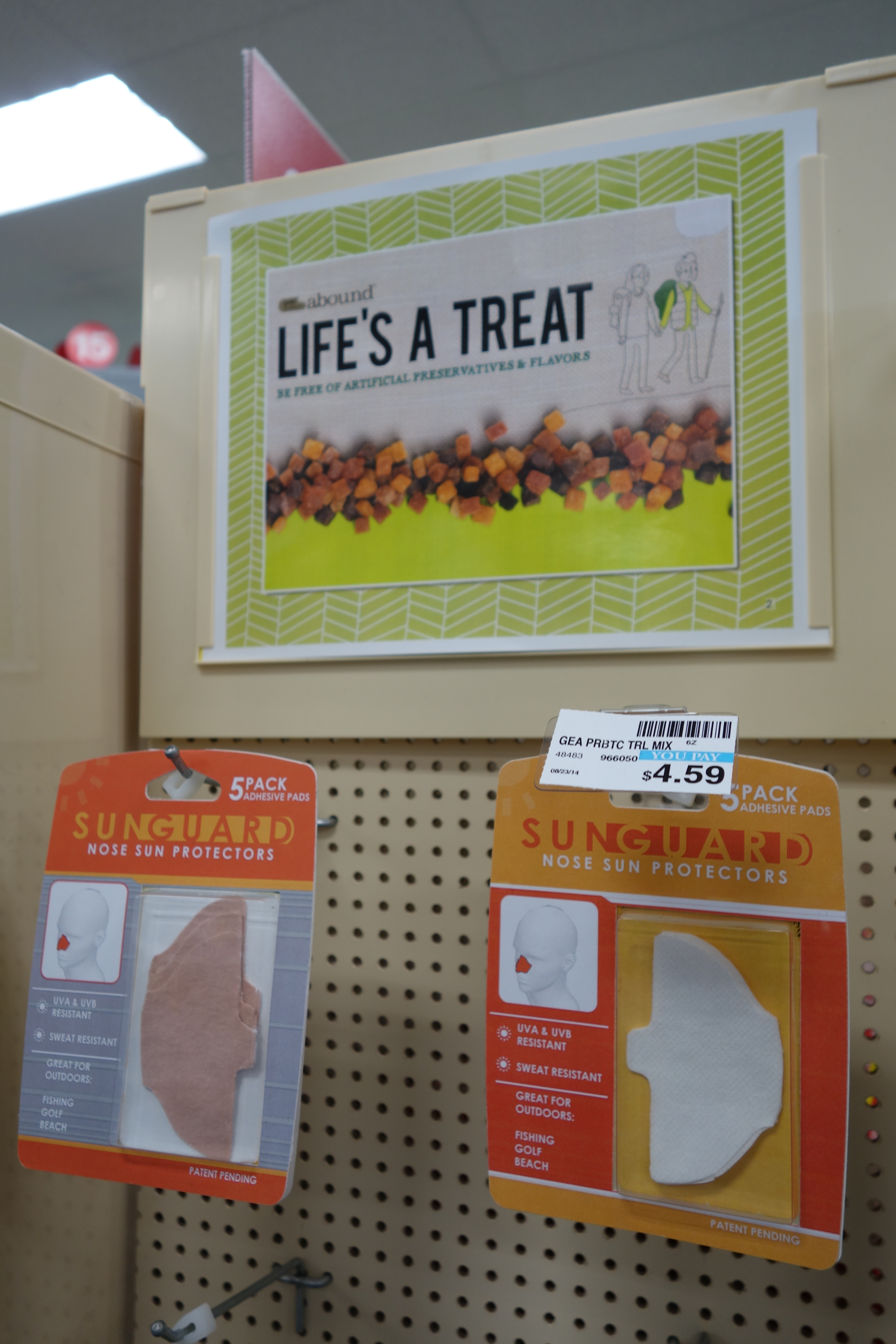 Image of Sunguard products on the shelves.